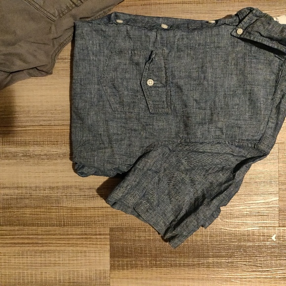AE Short Sleeve Denim Button Up - Picture 2 of 3